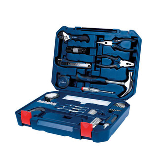 博世家用五金工具箱木工维修多件组套108件套多功能家庭工具套装