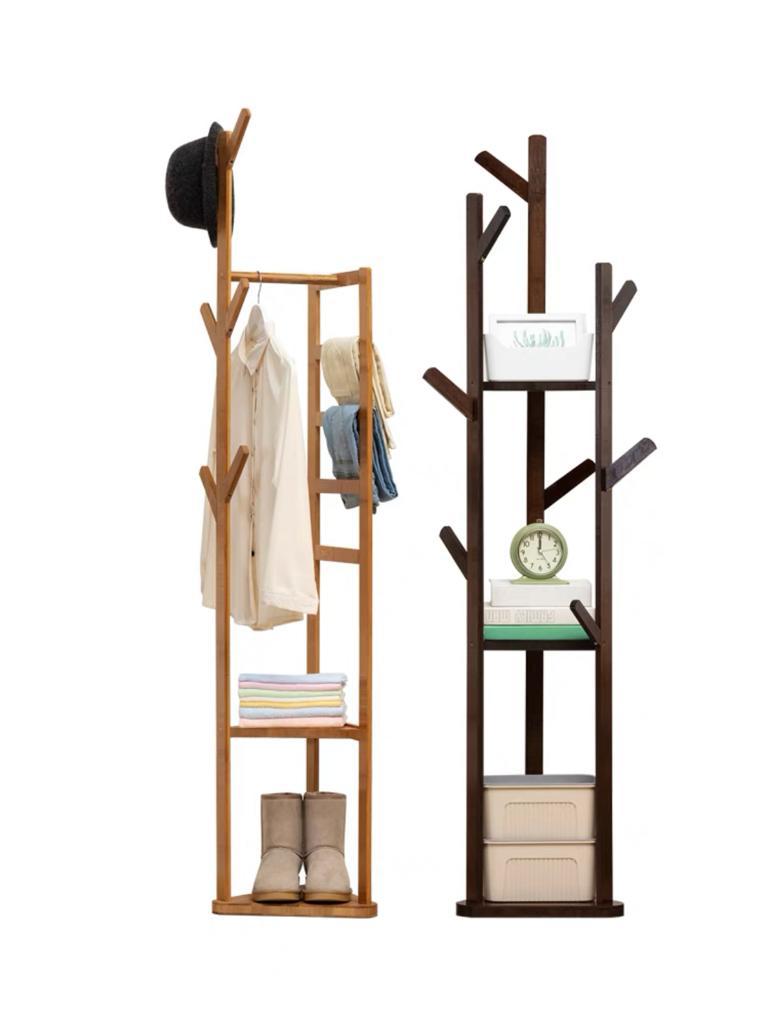 落地實木衣帽架